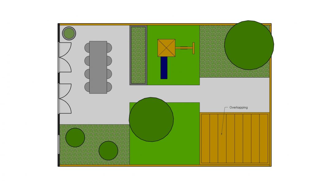 Tuin plattegrond